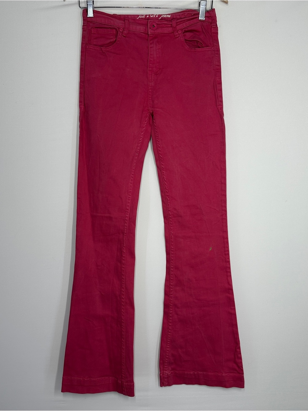 Cowgirl Tuff Pink Flared Jeans W16 Western Rodeo Pants